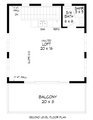 Contemporary Style House Plan - 0 Beds 1 Baths 503 Sq/Ft Plan #932-432 