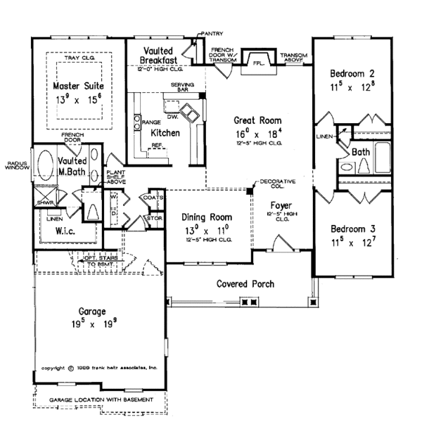 Architectural House Design - Craftsman Floor Plan - Main Floor Plan #927-552