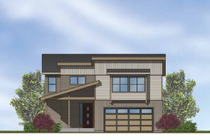 Home Plan - Exterior - Front Elevation for Contemporary House Plan #569-15 - 3 bed, 2.5 bath