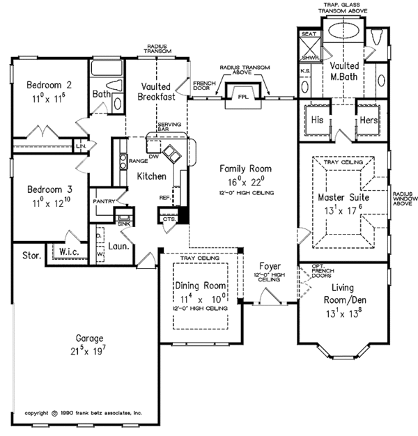 Architectural House Design - Mediterranean Floor Plan - Main Floor Plan #927-82