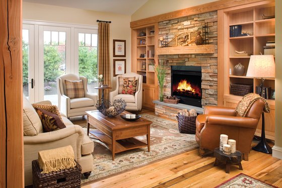 Interior - Family Room for Ranch House Plan #942-21 - 3 bed, 2 bath