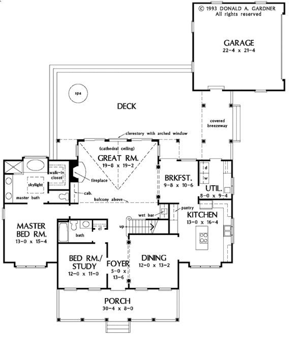 House Design - Country Floor Plan - Main Floor Plan #929-147