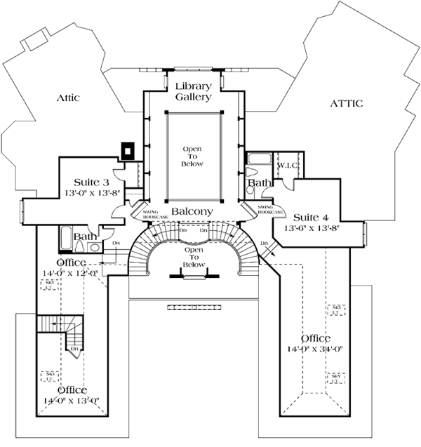 Home Plan - Country Floor Plan - Upper Floor Plan #453-197