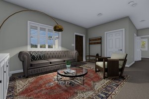 Interior - Family Room 1 for Traditional House Plan #1060-54 - 4 bed, 3 bath