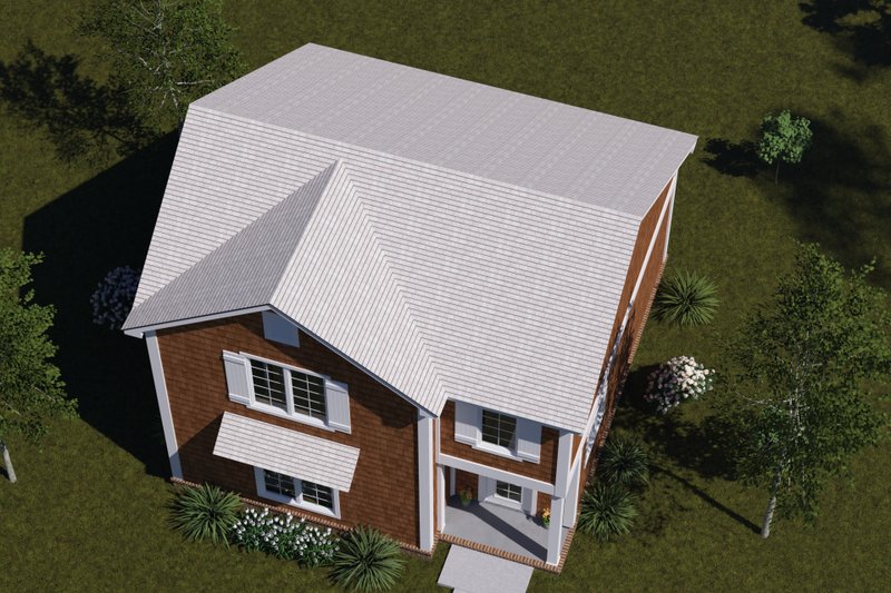 Architectural House Design - Exterior - Other Elevation 6 for Cottage House Plan #513-2418 - 2 bed, 2 bath