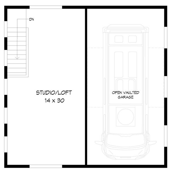 Home Plan - Contemporary Floor Plan - Upper Floor Plan #932-90