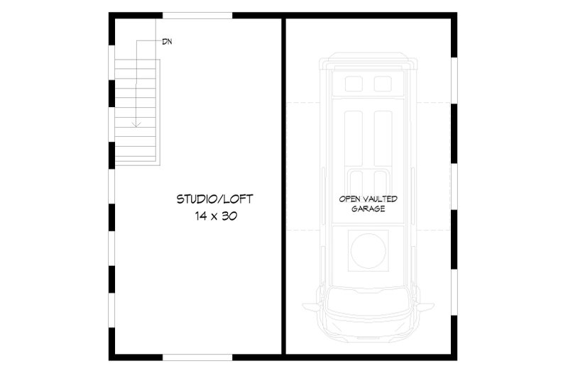 Architectural House Design - Floor Plan - Upper Floor for Contemporary House Plan #932-90, 0 bath