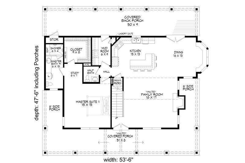 Dream House Plan - Floor Plan - Main Floor for Country House Plan #932-349 - 3 bed, 3.5 bath