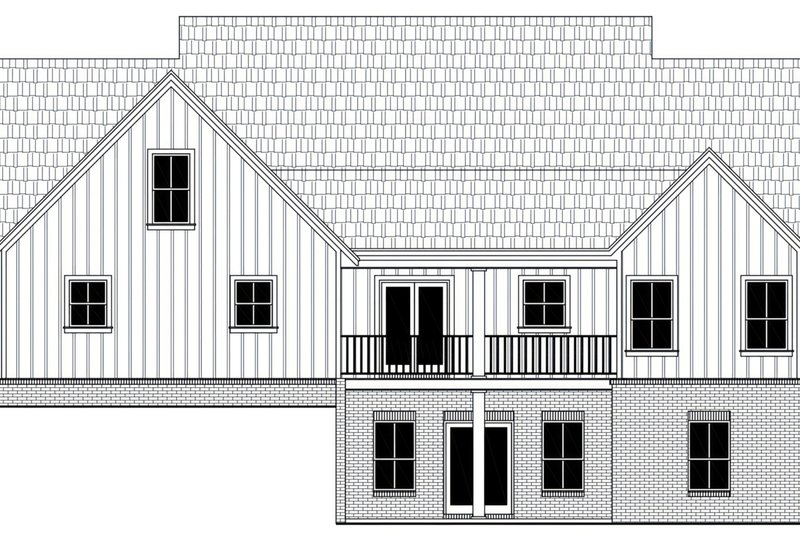 Dream House Plan - Exterior - Rear Elevation for Farmhouse House Plan #21-678 - 3 bed, 2.5 bath