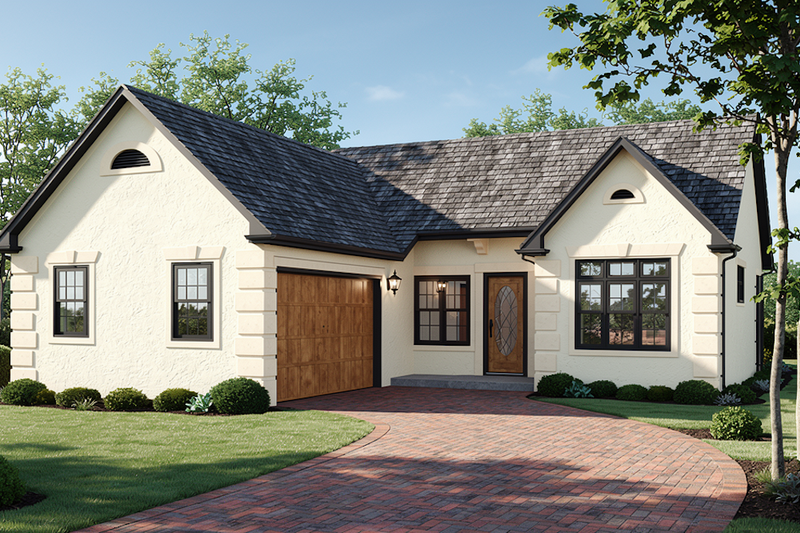 Home Plan - European Exterior - Front Elevation Plan #30-202