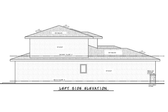 Exterior - Other Elevation for Modern House Plan #20-2502 - 4 bed, 3.5 bath