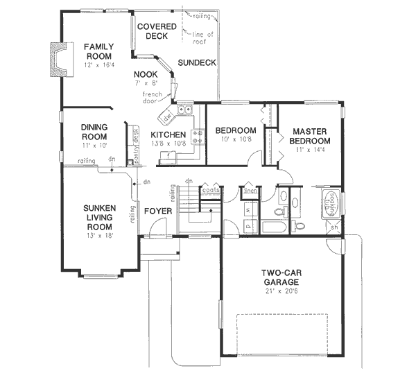 European Floor Plan - Main Floor Plan #18-9123