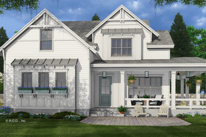 Home Plan - Exterior - Rear Elevation 1 for Farmhouse House Plan #51-1271 - 4 bed, 3.5 bath