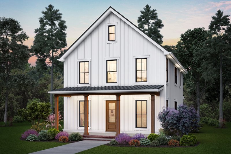 Architectural House Design - Farmhouse Exterior - Front Elevation Plan #48-1059