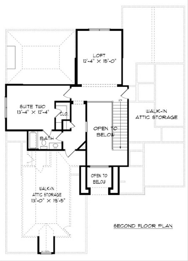 House Plan Design - European Floor Plan - Upper Floor Plan #413-874