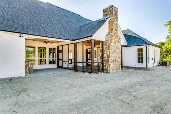 Exterior - Rear Elevation for Southern House Plan #1074-8 - 4 bed, 3.5 bath