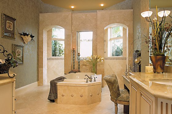 Interior - Master Bathroom for Mediterranean House Plan #930-291 - 3 bed, 4 bath