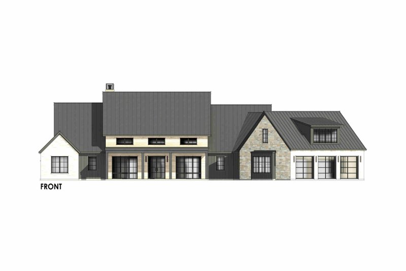 House Design - Exterior - Front Elevation 5 for Farmhouse House Plan #1096-23 - 4 bed, 4.5 bath
