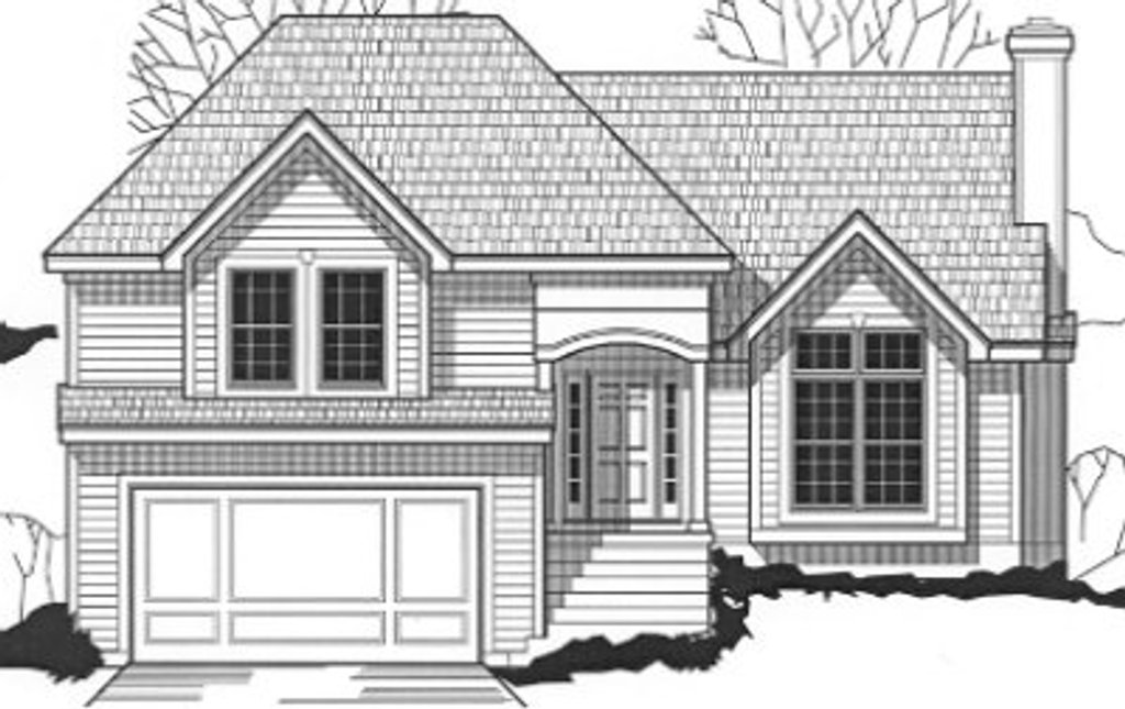 Exterior - Front Elevation 2 for Cottage House Plan #67-800 - 3 bed, 2 bath