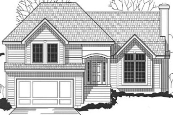 Exterior - Front Elevation for Cottage House Plan #67-800 - 3 bed, 2 bath