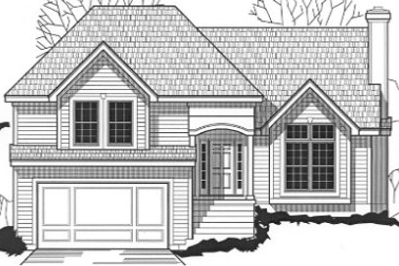 Exterior - Front Elevation 2 for Cottage House Plan #67-800 - 3 bed, 2 bath