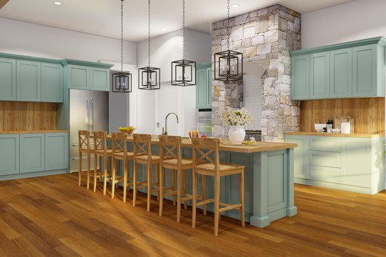 Interior - Kitchen 1 for Country House Plan #923-42 - 5 bed, 5.5 bath