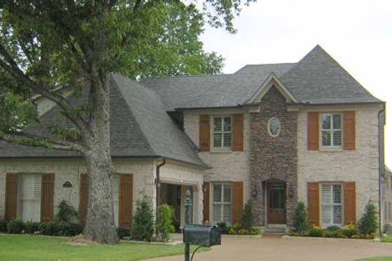 Exterior - Front Elevation for European House Plan #81-13757 - 4 bed, 4 bath