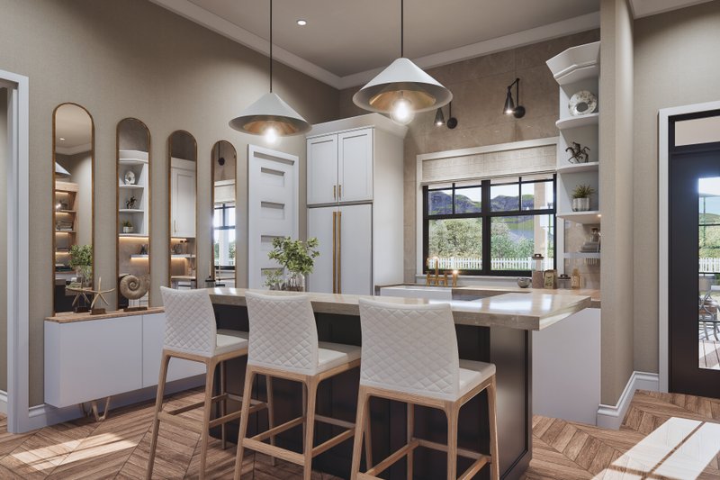 House Blueprint - Interior - Kitchen for Farmhouse House Plan #54-683 - 3 bed, 2.5 bath