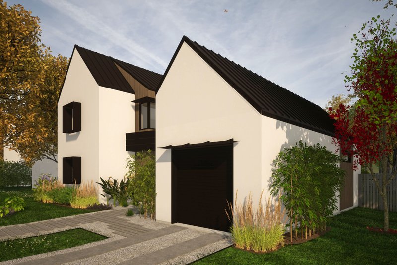Home Plan - Exterior - Other Elevation 1 for Contemporary House Plan #80-223 - 3 bed, 3 bath