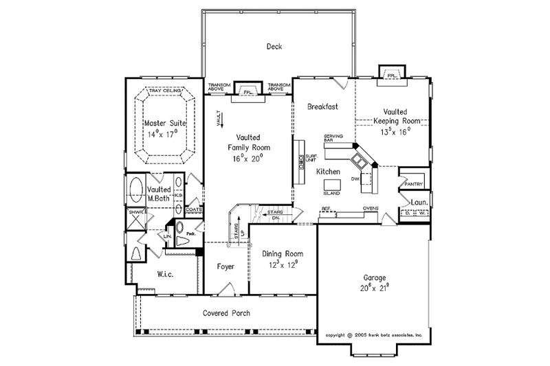 Architectural House Design - Floor Plan - Main Floor for Farmhouse House Plan #927-41 - 4 bed, 3.5 bath