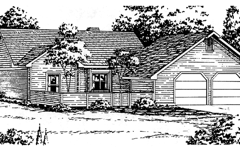 House Plan Design - Traditional Exterior - Front Elevation Plan #45-527