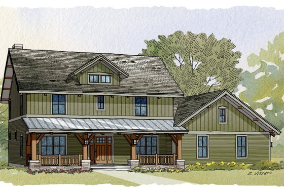 Photo 2 for Craftsman House Plan #901-76 - 3 bed, 2.5 bath