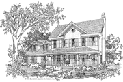 Farmhouse Style House Plan - 3 Beds 2.5 Baths 1792 Sq/Ft Plan #929-241 