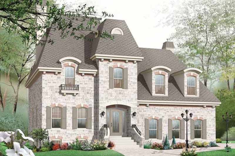 Dream House Plan - Craftsman Exterior - Front Elevation Plan #23-2442