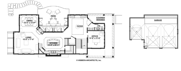 Craftsman Floor Plan - Main Floor Plan #928-272