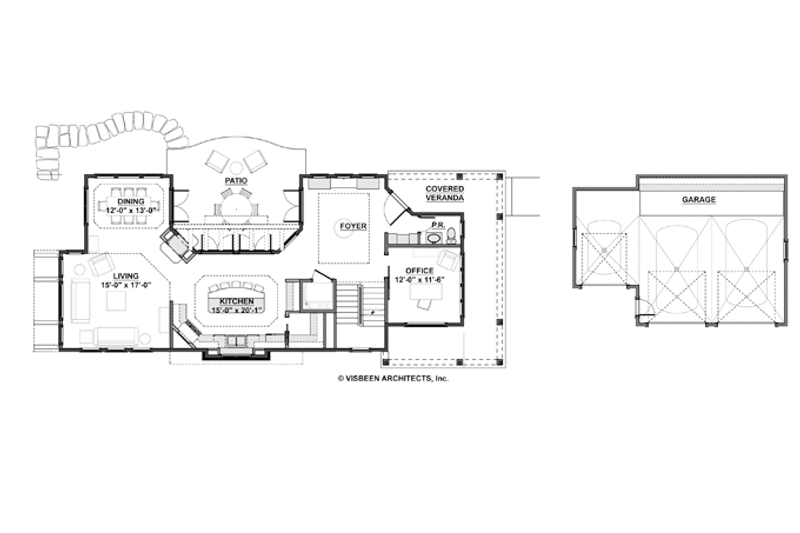 Dream House Plan - Floor Plan - Main Floor for Craftsman House Plan #928-272 - 4 bed, 2.5 bath
