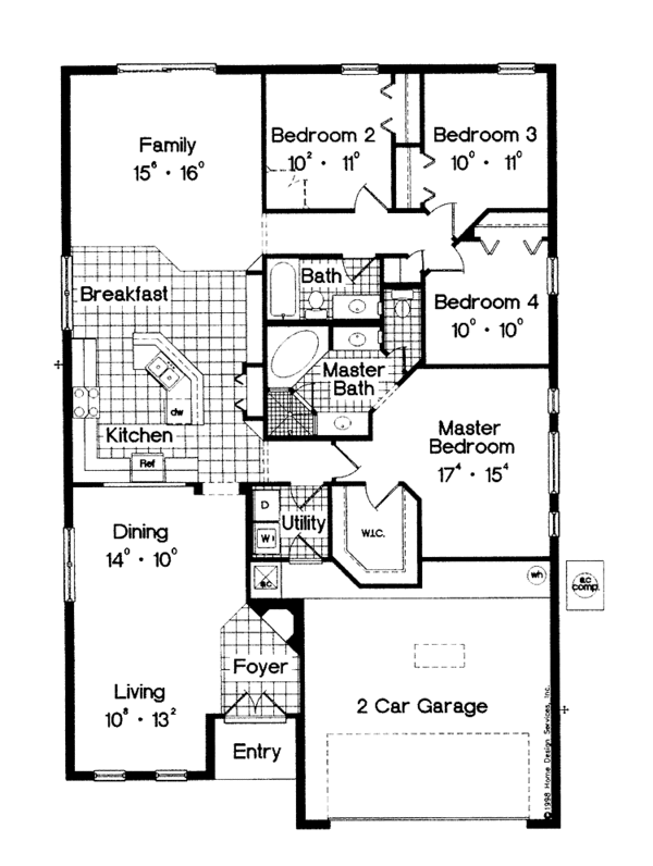 Dream House Plan - Contemporary Floor Plan - Main Floor Plan #417-641