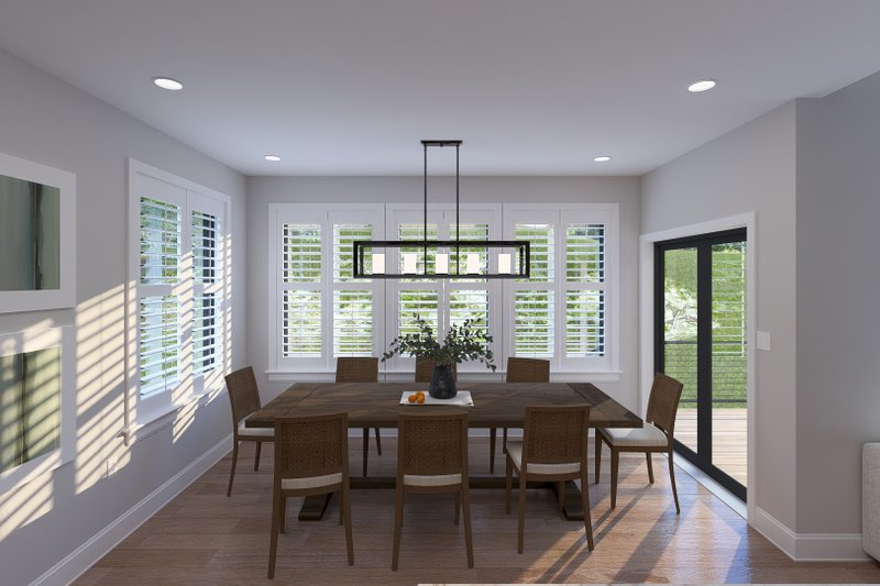 House Blueprint - Interior - Dining Room for Farmhouse House Plan #1060-487 - 4 bed, 3.5 bath