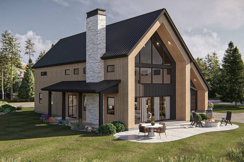 House Design - Exterior - Other Elevation 1 for Barndominium House Plan #455-340 - 3 bed, 2.5 bath