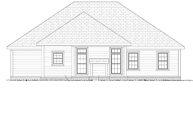 Home Plan - Exterior - Rear Elevation for Traditional House Plan #513-2114 - 3 bed, 2 bath