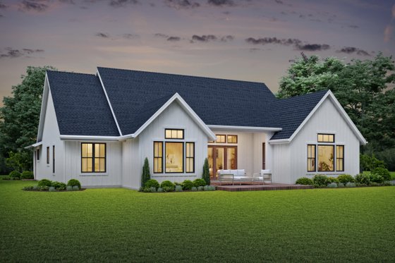 Exterior - Rear Elevation for Farmhouse House Plan #48-981 - 3 bed, 2.5 bath