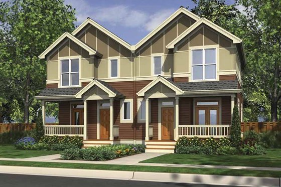 Exterior - Front Elevation 3 for Traditional House Plan #48-880 - 6 bed, 4 bath
