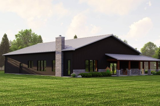 Exterior - Other Elevation for Barndominium House Plan #1064-259 - 1 bed, 1.5 bath