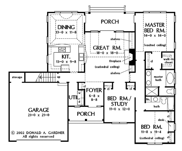 House Plan Design - Traditional Floor Plan - Main Floor Plan #929-677