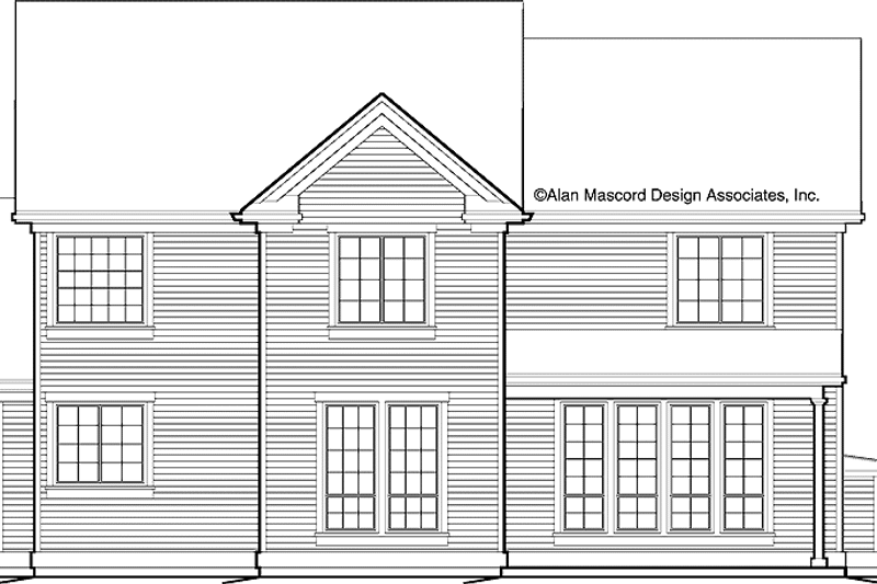 Architectural House Design - Exterior - Rear Elevation for Traditional House Plan #48-850 - 3 bed, 2.5 bath
