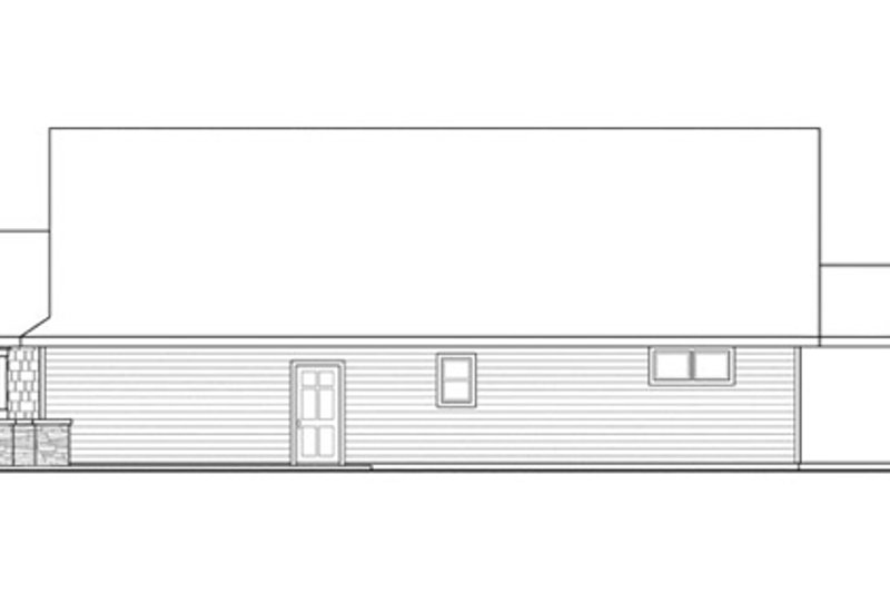 Architectural House Design - Exterior - Other Elevation 1 for Craftsman House Plan #124-866 - 3 bed, 2 bath