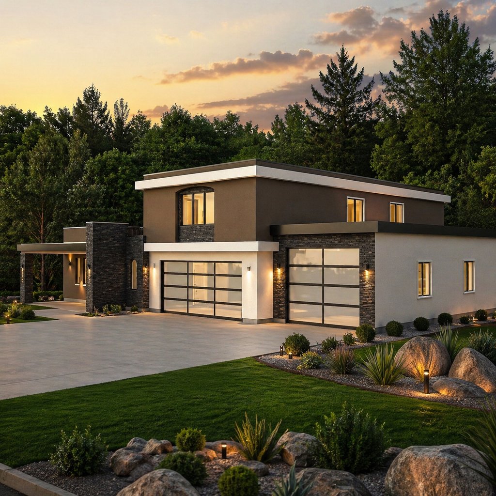 Exterior - Other Elevation 1 for Contemporary House Plan #1111-50 - 4 bed, 3.5 bath