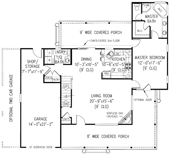 Home Plan - Country Floor Plan - Main Floor Plan #11-244