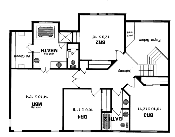 Home Plan - Contemporary Floor Plan - Upper Floor Plan #316-226
