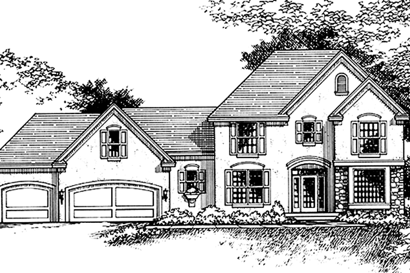 Dream House Plan - Traditional Exterior - Front Elevation Plan #51-761